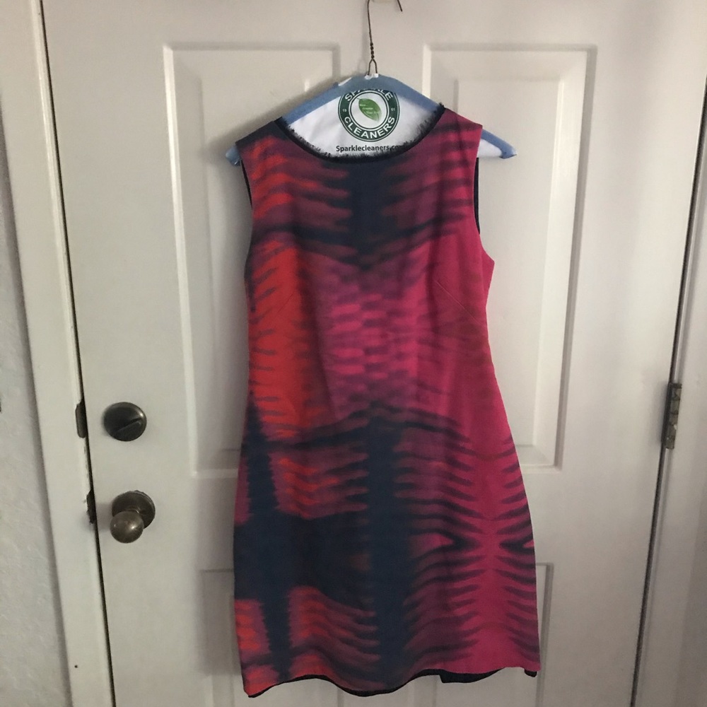 Tahari pink and black dress size 8